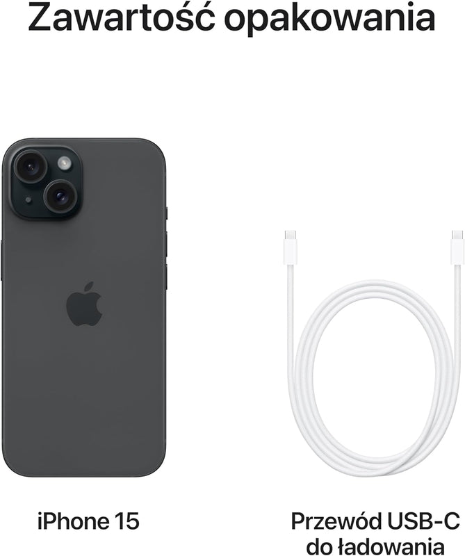 Apple iPhone 15 (128 GB) - czarny