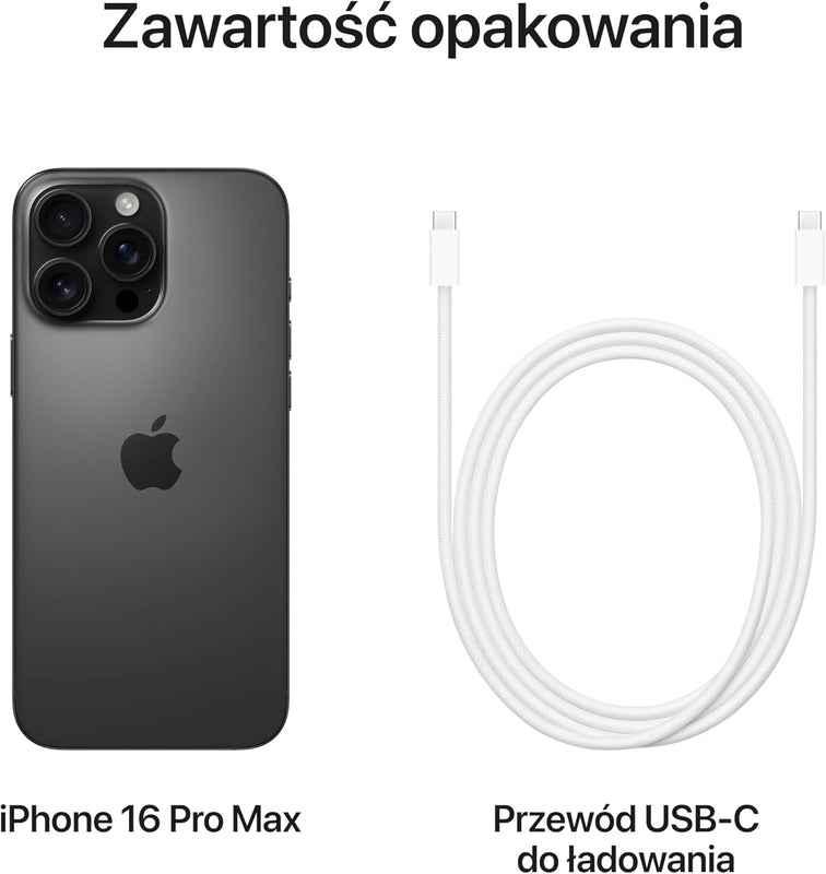 Apple iPhone 16 Pro Max (256 GB) - Tytan czarny